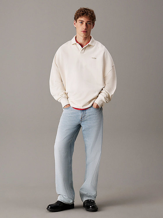 COTTON TERRY LS POLO TOFU (YAS)