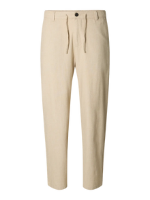  SLH220 LOOSE BRODY LINEN SUN PANT INCENSE