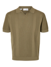 CHANNING SS STRUCTURE OPEN POLO VETIVER