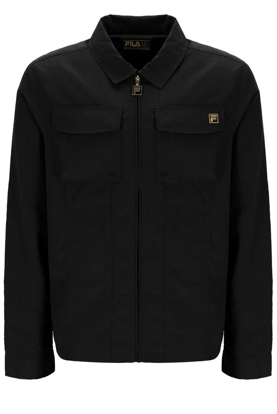 KASA OVERSHIRT ZIP BLACK