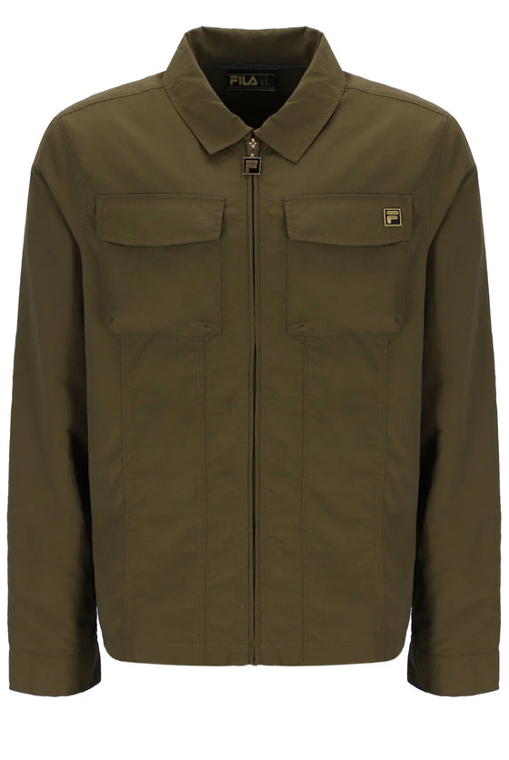 KASA OVERSHIRT ZIP DARK OLIVE