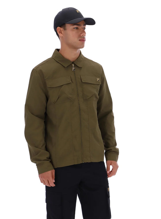 KASA OVERSHIRT ZIP DARK OLIVE