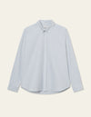 KONRAD STRIPE STRETCH OXFORD SHIRT LIGHT BLUE / WHITE