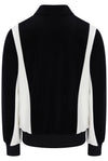 LAZARO VELOUR JACKET BLACK WHITE