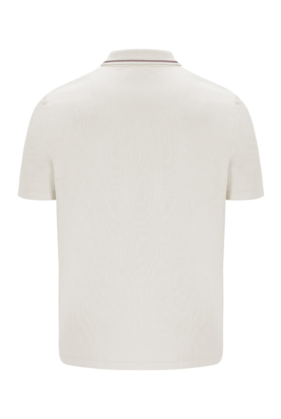 LEMAR SS POLO EGRET/MOCHA/MERINGUE (922)