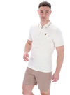 LEMAR SS POLO EGRET/MOCHA/MERINGUE (922)