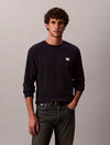 WAFFLE CHEST BADGE LS CREW DARK SAPPHIRE (CEF)