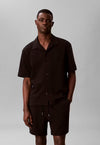 WAFFLE CAMP SHIRT BLACK