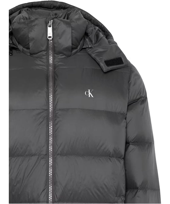 HOODED DOWN PUFFER ASPHALT (BAC)