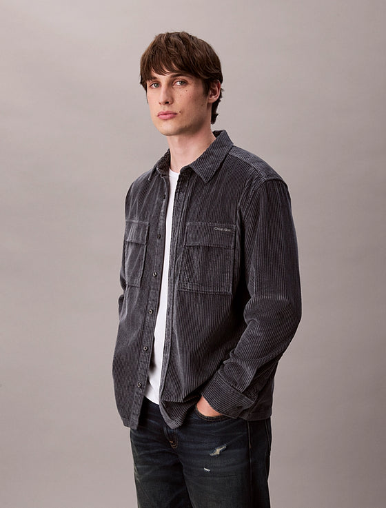 CORDUROY OVERSHIRT HARLEM NIGHT BLUE WD7