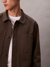 RLX POCKET COTTON OVERSHIRT BELUGA (PAR)