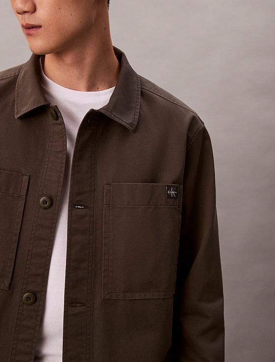 RLX POCKET COTTON OVERSHIRT BELUGA (PAR)