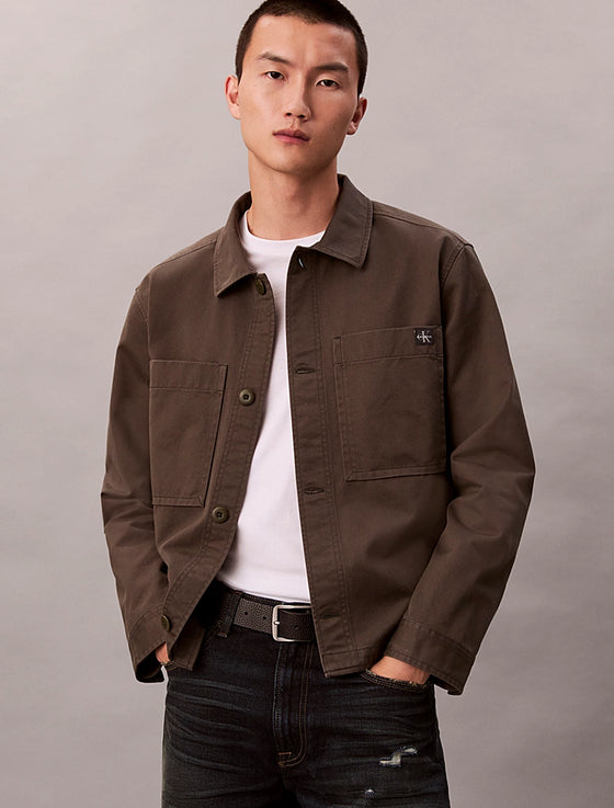 RLX POCKET COTTON OVERSHIRT BELUGA (PAR)