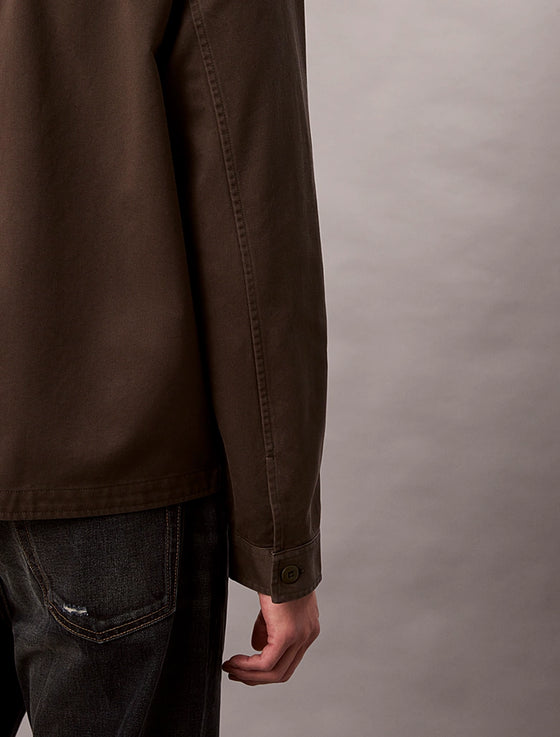 RLX POCKET COTTON OVERSHIRT BELUGA (PAR)