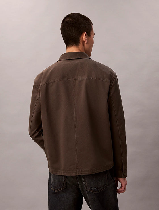 RLX POCKET COTTON OVERSHIRT BELUGA (PAR)