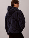 EMBLEM SHERPA FLEECE BLUE NIGHTS