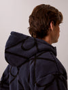 EMBLEM SHERPA FLEECE BLUE NIGHTS