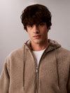 RELAXED SHERPA HOODIE ROASTED CASHEW HMT