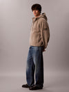 RELAXED SHERPA HOODIE ROASTED CASHEW HMT