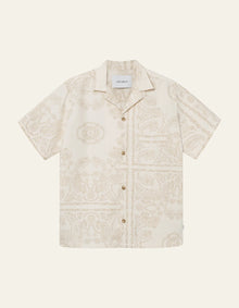  LESLEY SS PAISLEY SHIRT IVORY