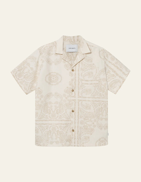 LESLEY SS PAISLEY SHIRT IVORY