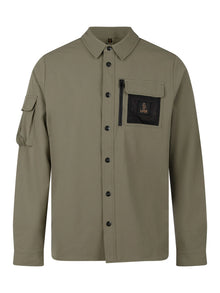  HULUN STRETCH OVERSHIRT JACKET CLOVER GREEN