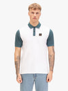 SADDLEWORTH POLO WHITE TEAL