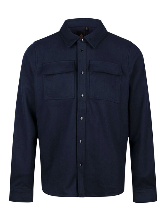 ETTRICK SOFT TOUCH OVERSHIRT NAVY