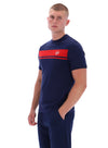 MASTER STRIPE T-SHIRT MARITIME / ADRENALINE (226)