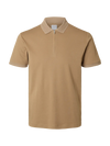 FAVE ZIP COLLAR S/S POLO KELP