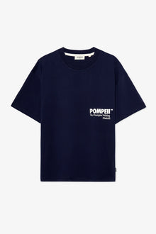  POMPEII BOXY GRAPHIC T-SHIRT NAVY
