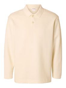  WAYNE RELAX FIT POLO SWEAT EGRET