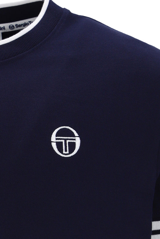 NEW ICEBERG T-SHIRT MARITIME BLUE/WHITE 241