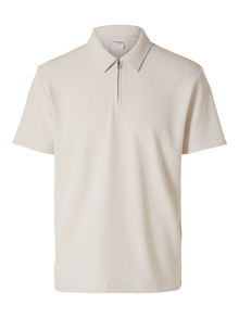  PLISSE 1/2 ZIP POLO EGRET