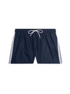 TAPED SIDE MID LENGTH DRAWSTRING SWIM SHORTS NAVY IRIS 0810