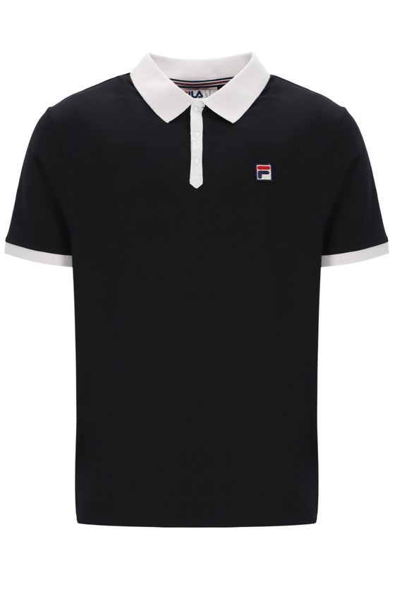 PANATTA 2 SS POLO BLACK/GARDENIA