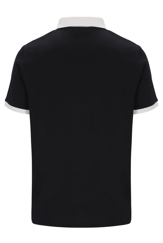 PANATTA 2 SS POLO BLACK/GARDENIA