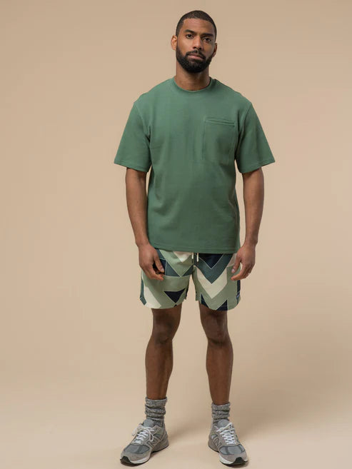 DOUBLE RIB POCKET T-SHIRT DARK FOREST