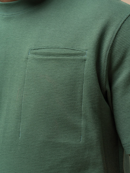 DOUBLE RIB POCKET T-SHIRT DARK FOREST