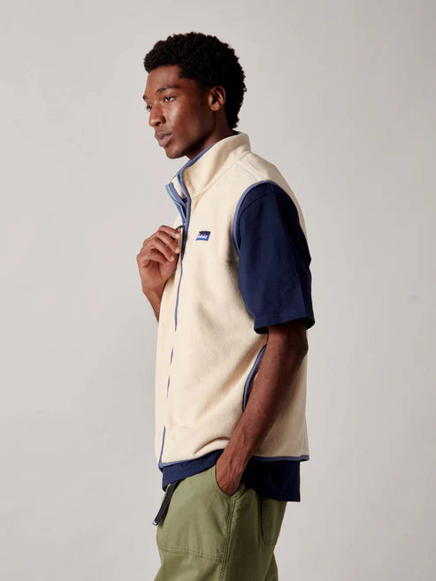 GRAYLOCK FLEECE VEST BROWN RICE