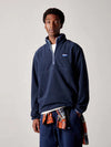 GRAYLOCK 1/2 ZIP FLEECE NAVY BLAZER