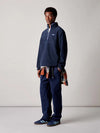 GRAYLOCK 1/2 ZIP FLEECE NAVY BLAZER