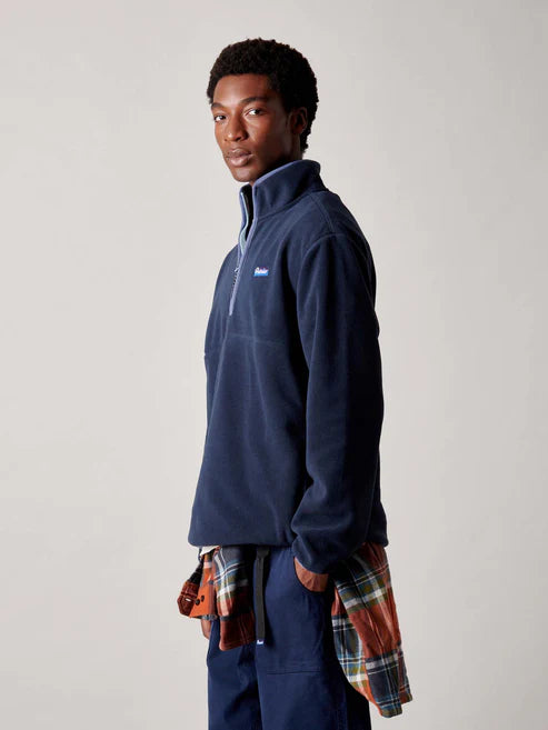 GRAYLOCK 1/2 ZIP FLEECE NAVY BLAZER