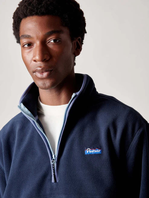 GRAYLOCK 1/2 ZIP FLEECE NAVY BLAZER