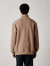 BERKLEY TEXTURED 1/2 ZIP FUNNEL SWEAT LEAD GRAY