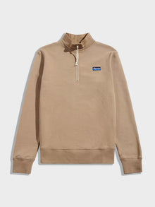  BERKLEY TEXTURED 1/2 ZIP FUNNEL SWEAT LEAD GRAY