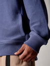 BERKLEY TEXTURED FULL ZIP FUNNEL SWEAT BLUE INDIGO