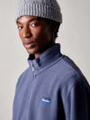 BERKLEY TEXTURED FULL ZIP FUNNEL SWEAT BLUE INDIGO