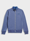 BERKLEY TEXTURED FULL ZIP FUNNEL SWEAT BLUE INDIGO