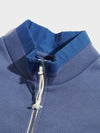 BERKLEY TEXTURED FULL ZIP FUNNEL SWEAT BLUE INDIGO